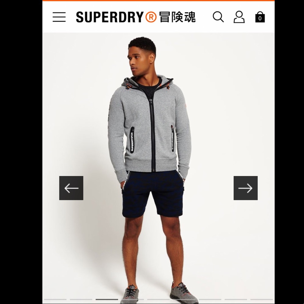 SUPERDRY Gym Tech Zip Hoodie
